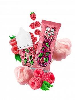 Жидкость для ЭСДН Slurm SALT "Cotton Razz / (Кислая Малиновая Сахарная Вата" 10мл 15мг.